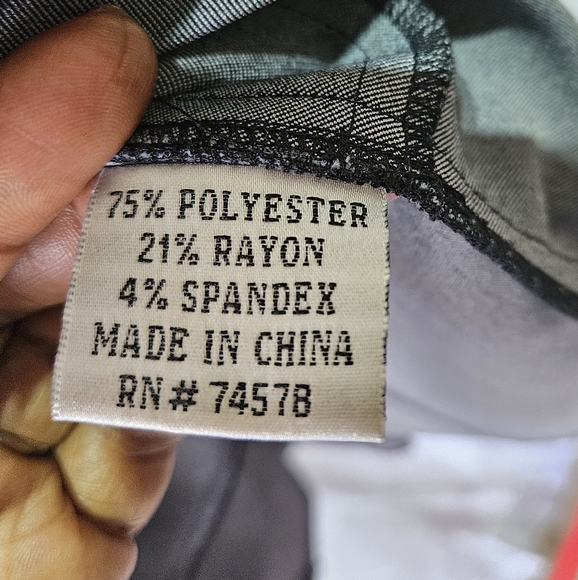 EUC Cache Black Raw Denim Button Front A-line Dress, 8 - Picture 7 of 11